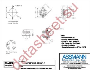 A-P04PMMS-SC-WP-R datasheet  